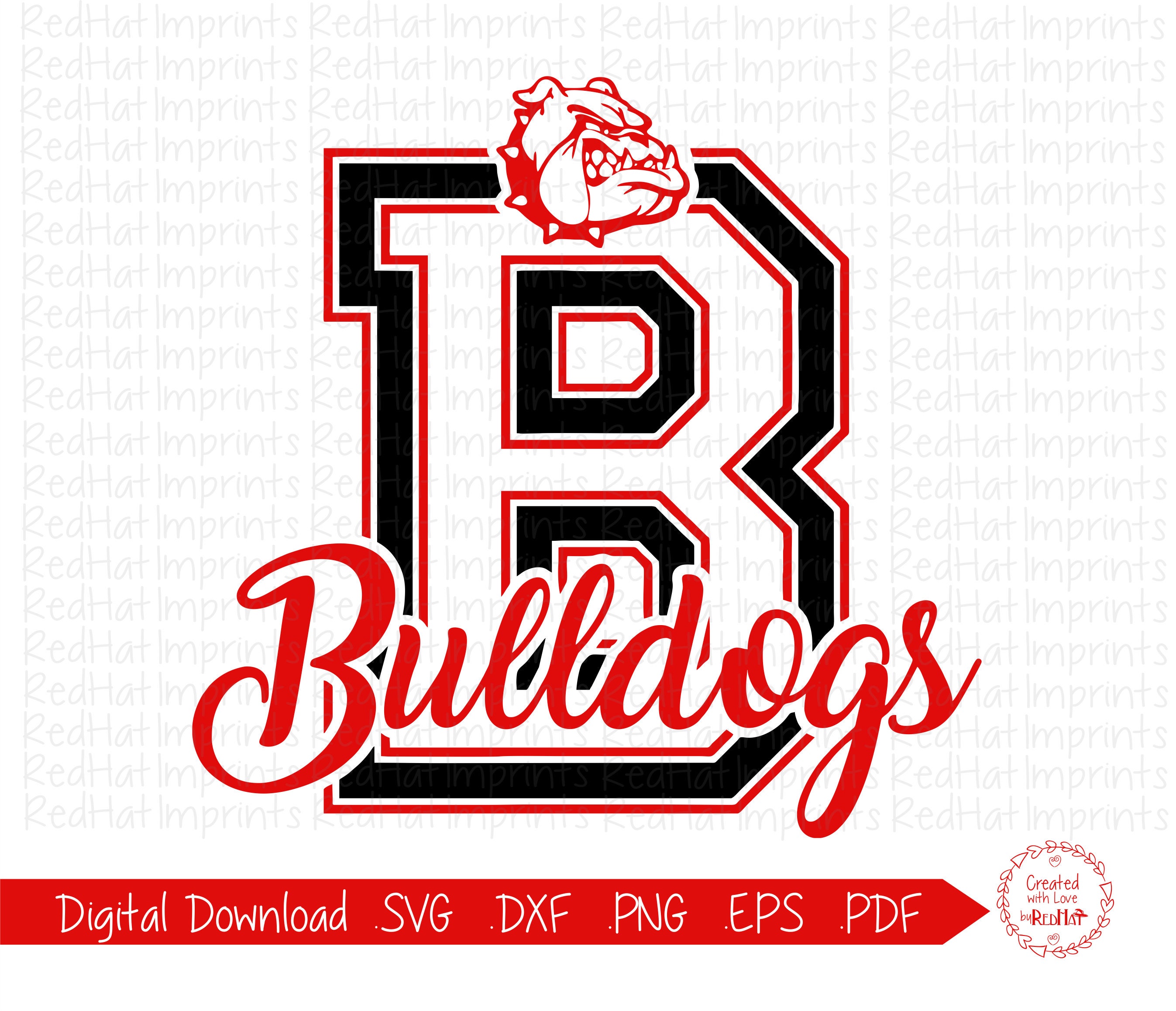 Bulldog svg Bulldogs svg B svg Bulldog Bulldogs Mascot Etsy