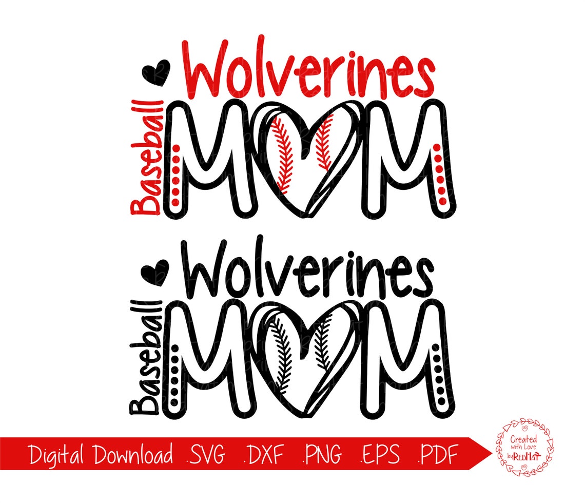 Download Wolverine Baseball Mom svg Wolverines Baseball Mom svg | Etsy