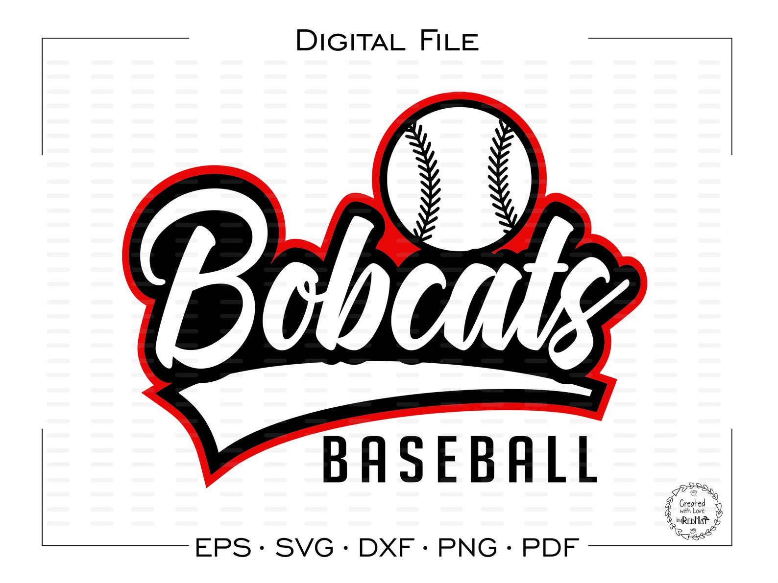 Bobcat Baseball svg Bobcats Baseball svg Bobcats svg Etsy