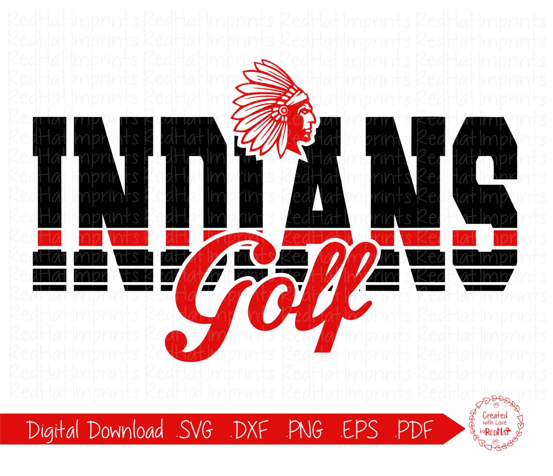 Indian Golf svg Indians Golf svg indian indians Golf Etsy