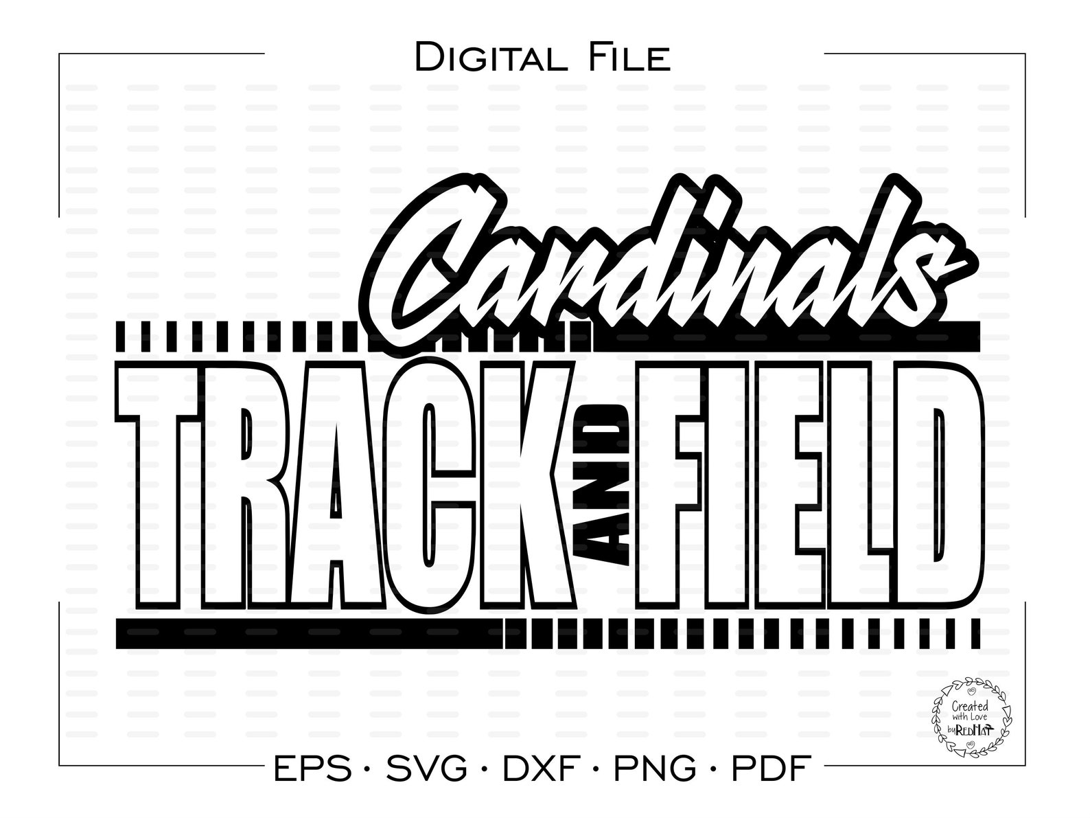Cardinal Track Svg Track Svg Cardinals Track Svg Cardinal Etsy