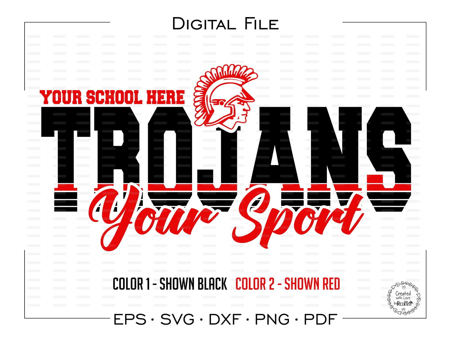 Trojan svg Trojans svg Custom Trojan svg svg dxf eps | Etsy