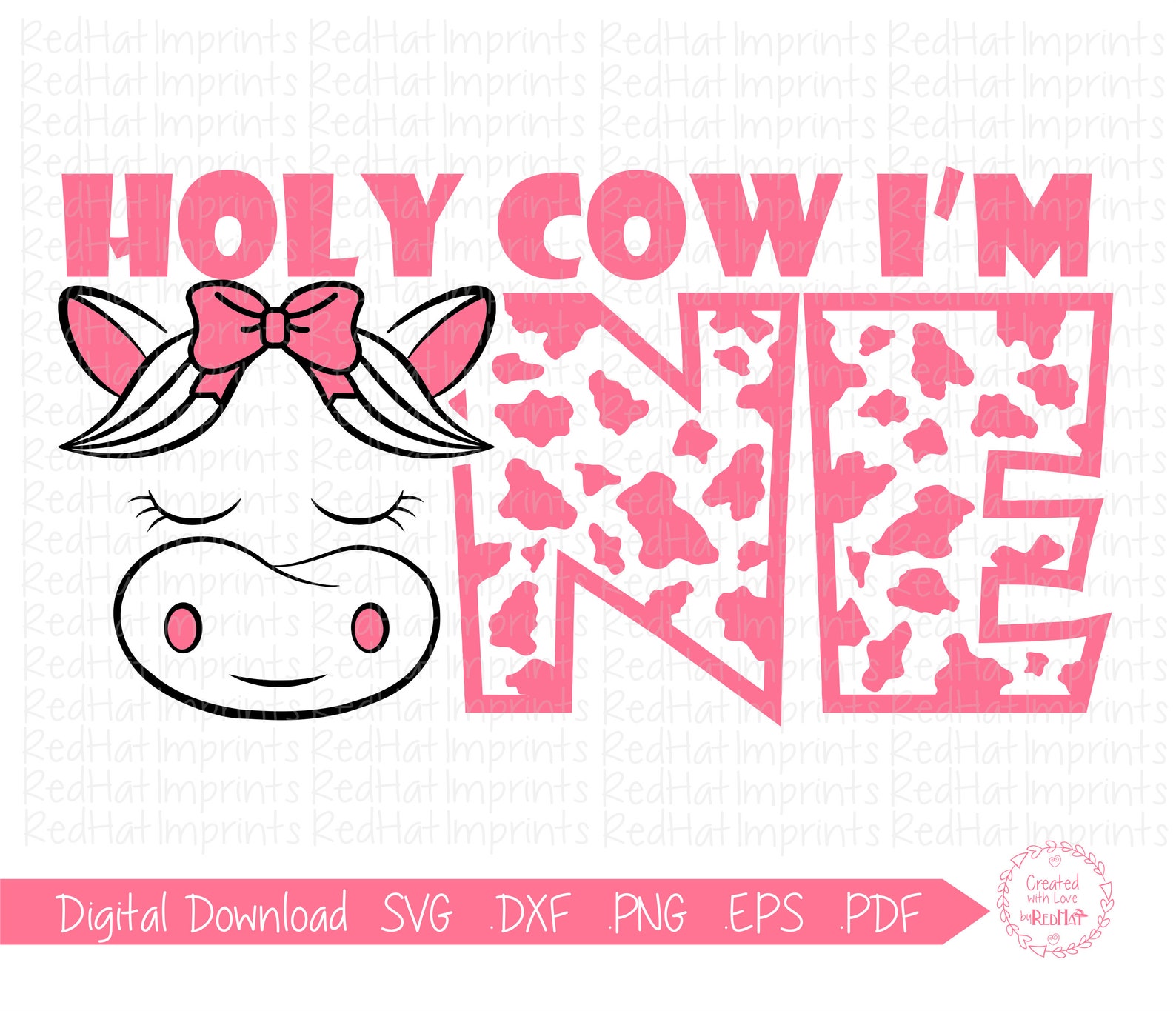 Holy Cow svg Holy Cow I'm 1 svg 1st Birthday svg Cow Etsy