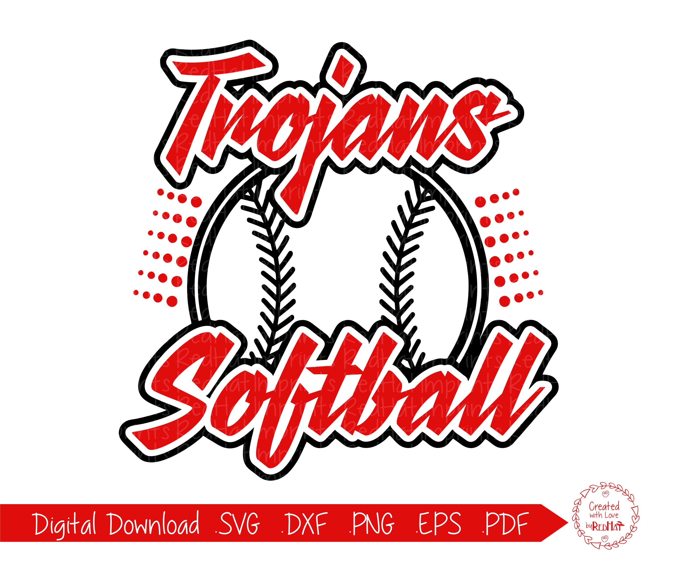 Trojan Softball svg Trojans Softball svg trojan trojans Etsy