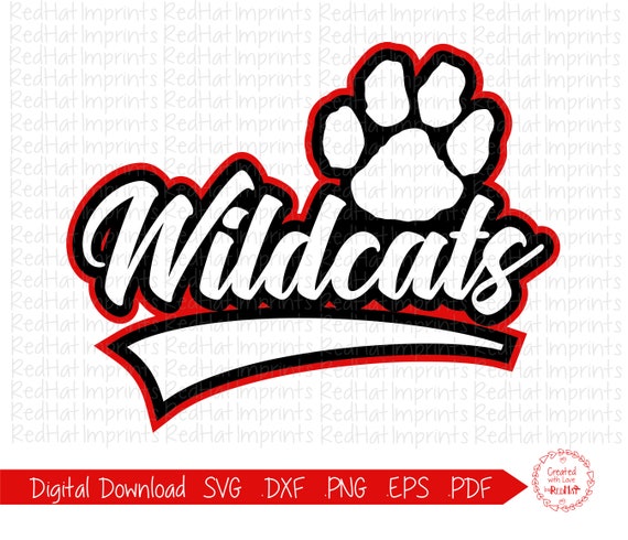 Wildcat svg Wildcats svg Wildcat Wildcats W Mascot svg | Etsy