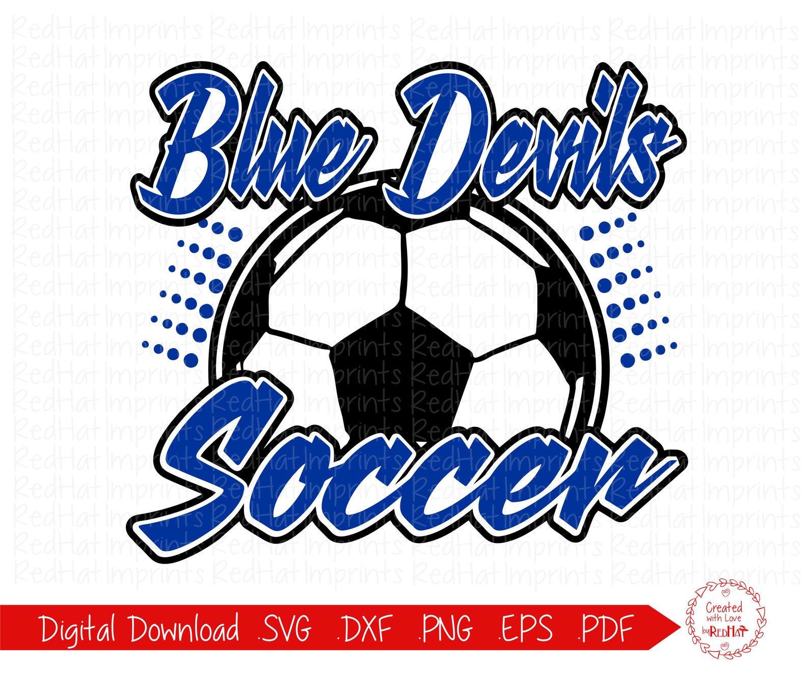 Blue Devil Soccer svg Blue Devils Soccer svg Blue Devil | Etsy