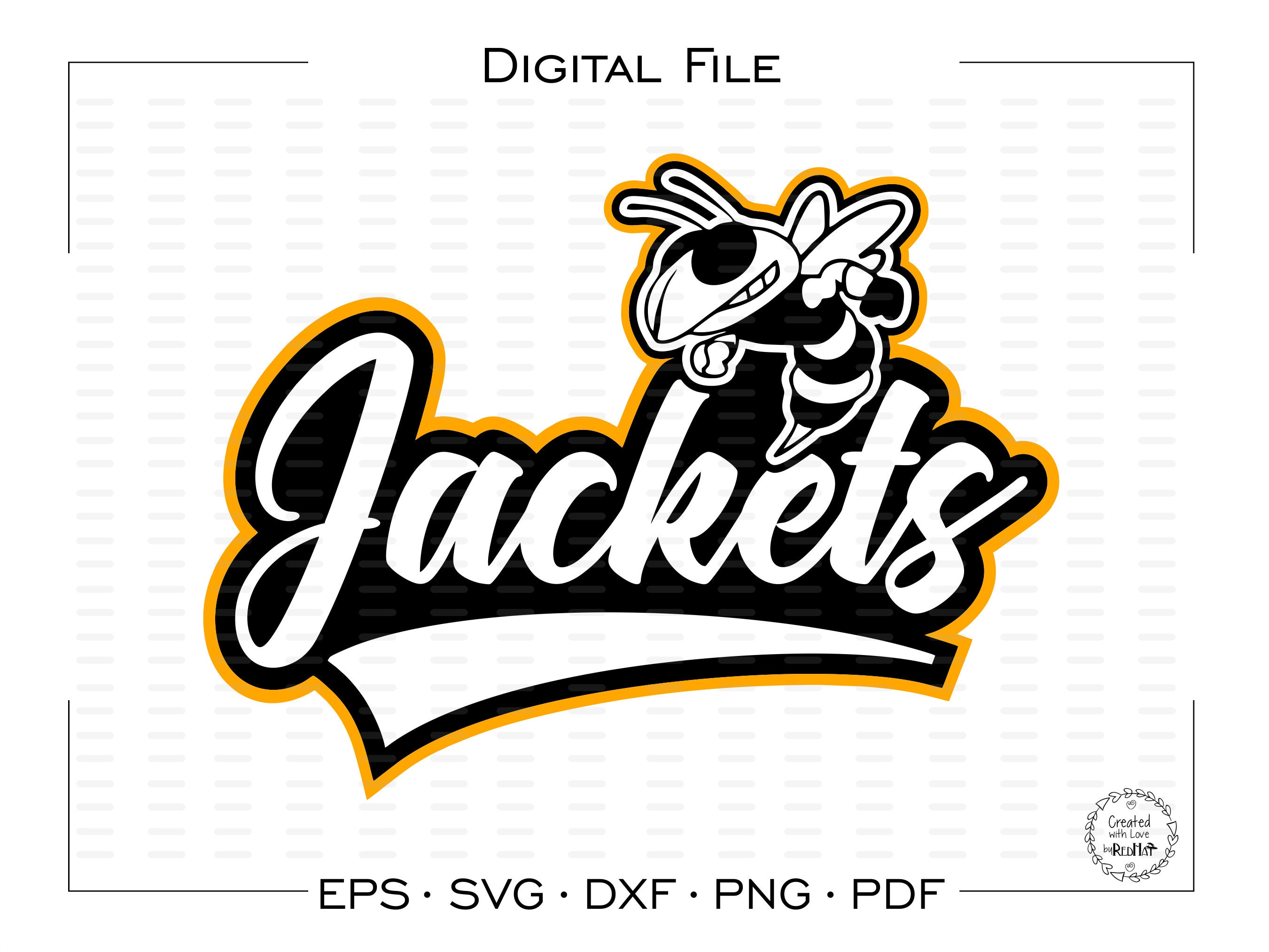 Jackets svg Yellowjacket svg Jacket Yellowjacket Jackets Etsy