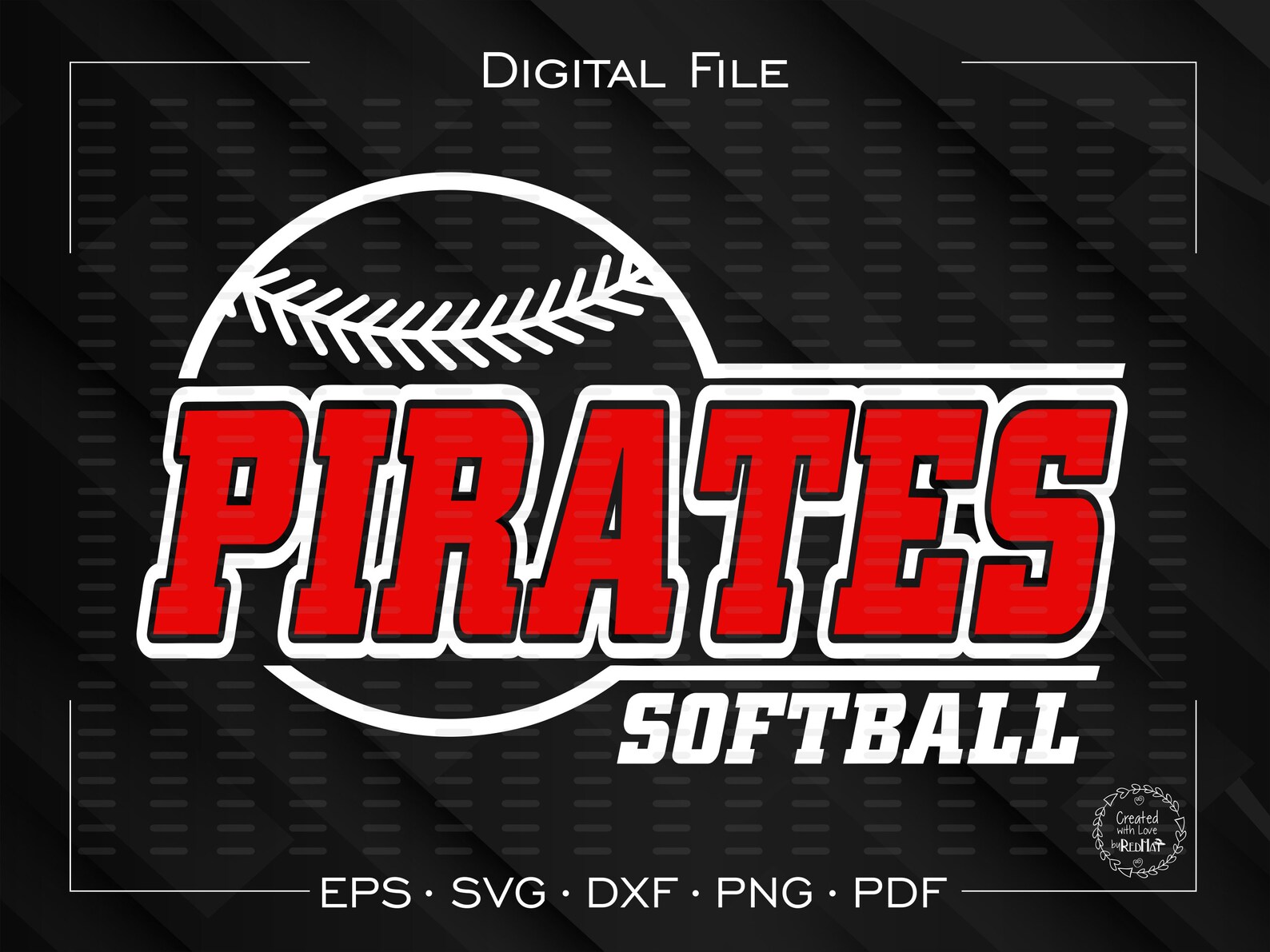 Pirate softball svg Softball svg Pirates softball svg | Etsy