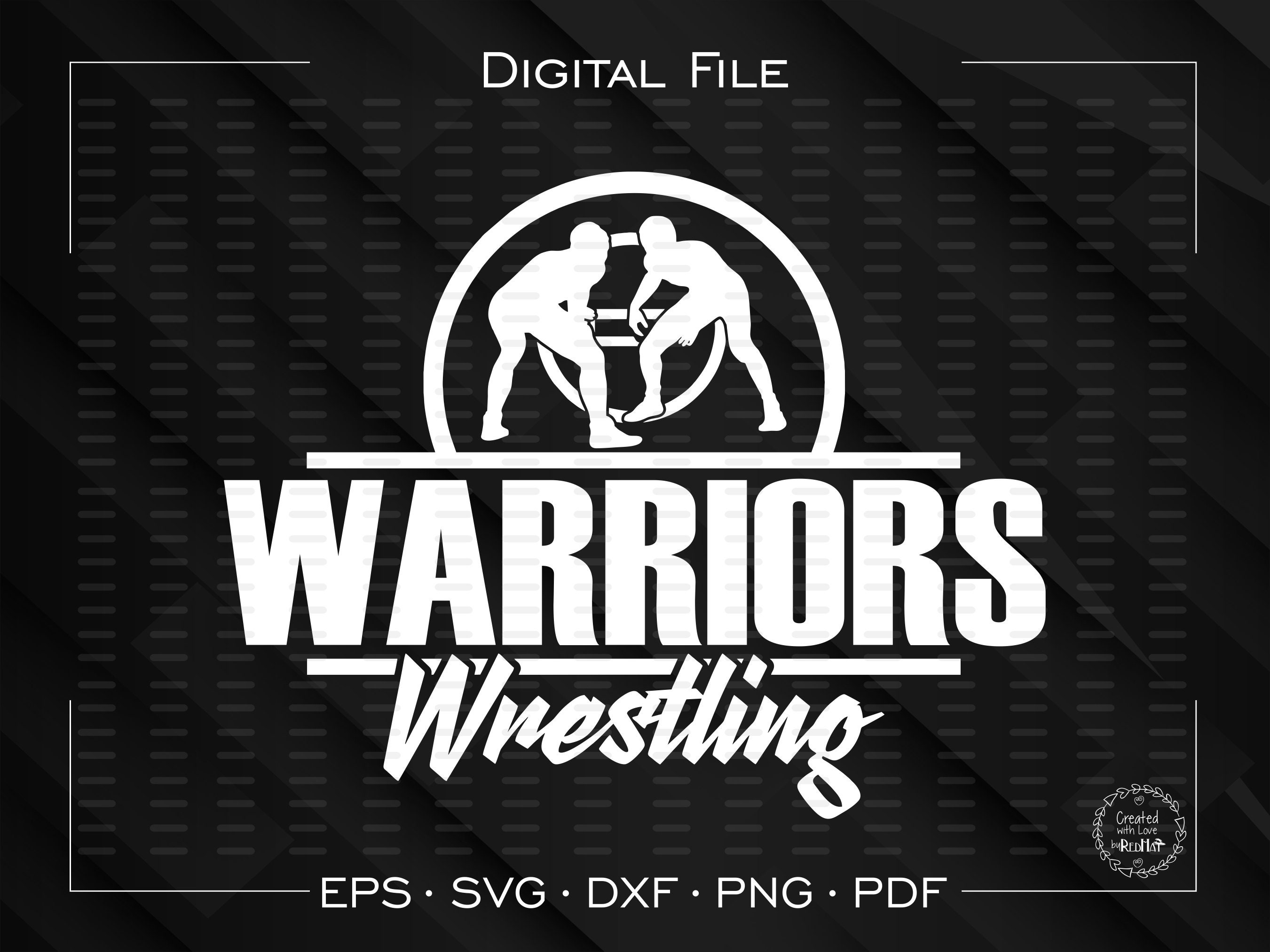 Warrior Wrestling svg Wrestling svg Warriors Wrestling Etsy