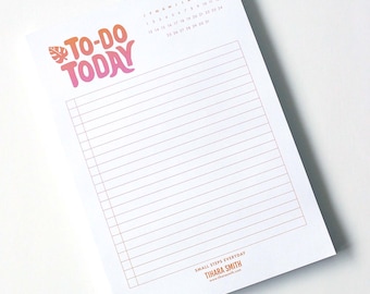 A5 To Do List Notepad | Recycled Paper Desk Planner | Gradient Stationery Gift
