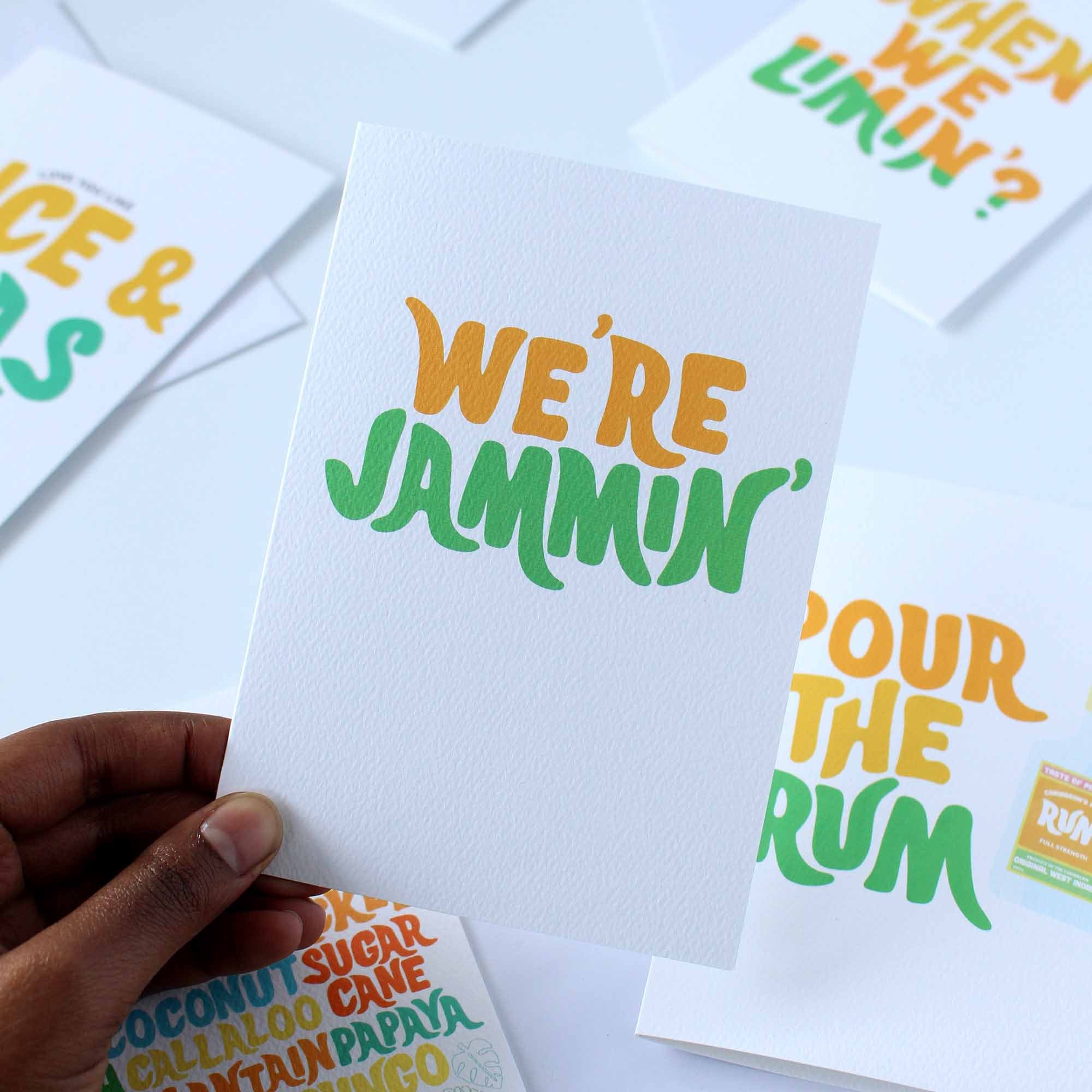 We're Jammin' Card Caribe Tarjeta de felicitación Etsy España