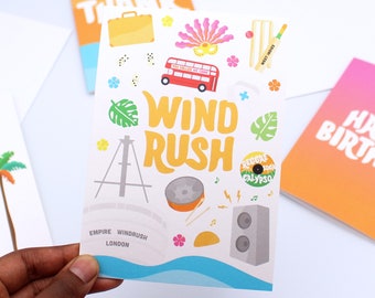 Windrush Generation Card – Caribbean Celebration, UK Printed