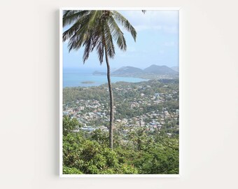 Saint Lucia Art Print | Castries Caribbean Photography | Travel Wall Art Gift