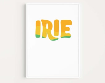 Irie Art Print – Caribbean Tropical Wall Art, Jamaica
