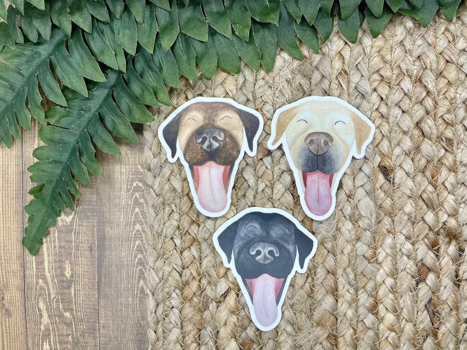 Dog laptop stickers dog decal happy labrador retriever Etsy