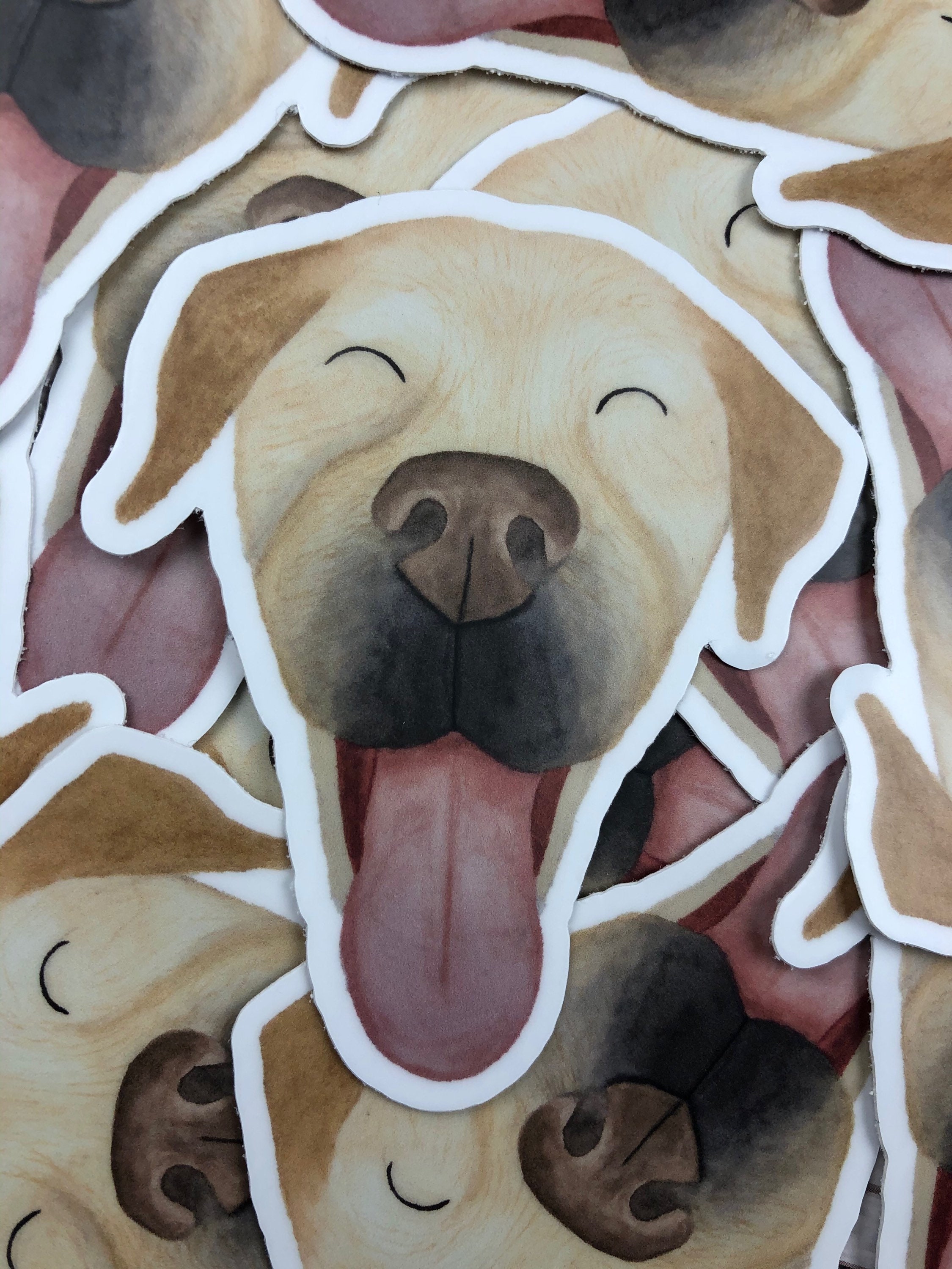 Dog laptop stickers dog decal happy labrador retriever Etsy