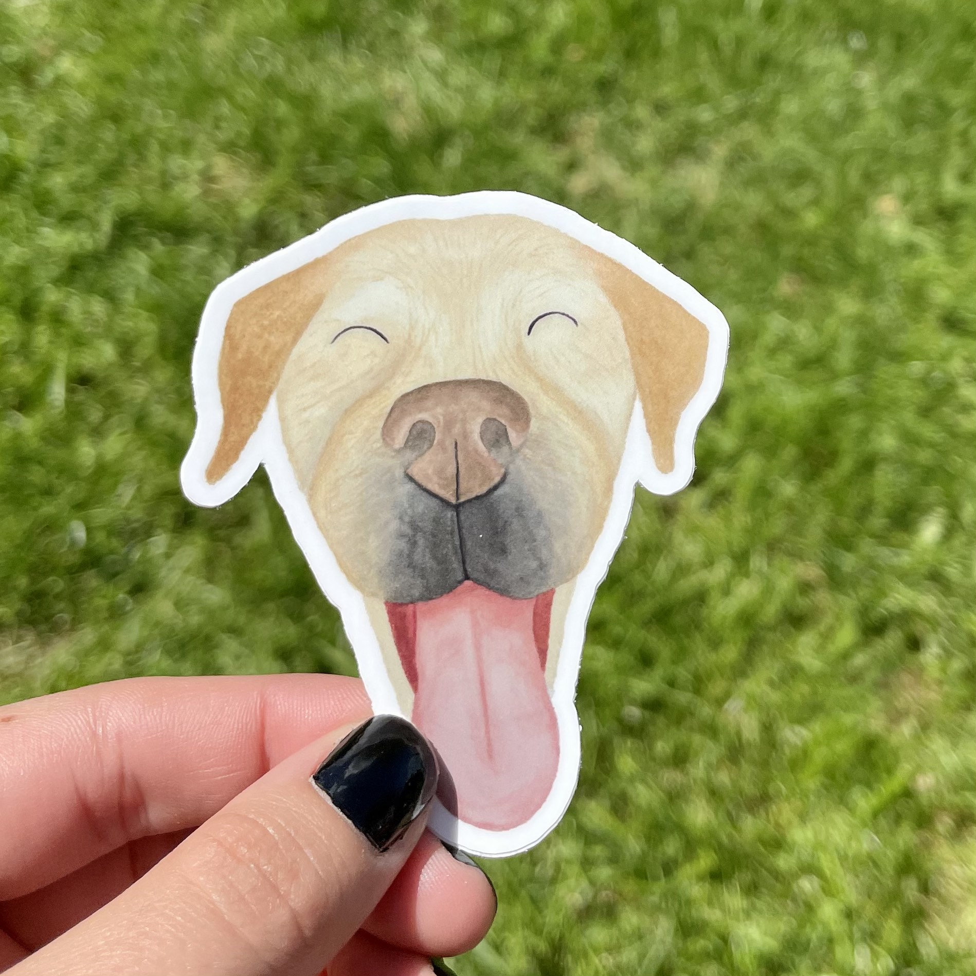 Dog laptop stickers dog decal happy labrador retriever Etsy