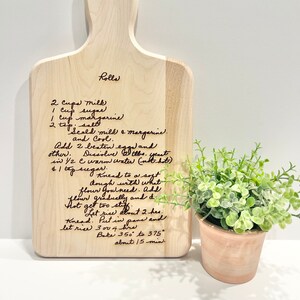 Personalized cutting board - laser engraved - your own recipe - recipe board