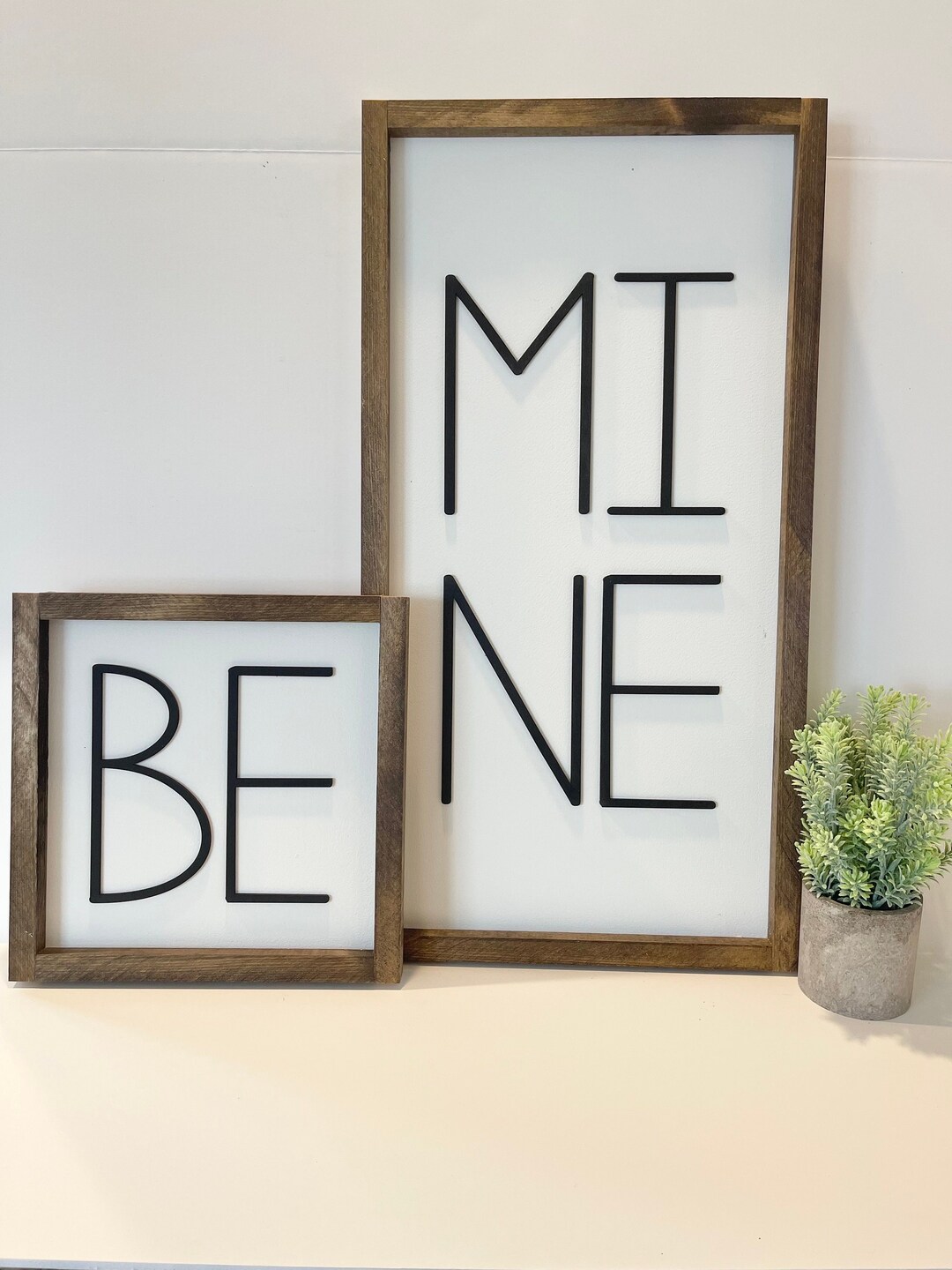 Be Mine Set - Valentines - Set of Two - Layering Signs - Valentines ...