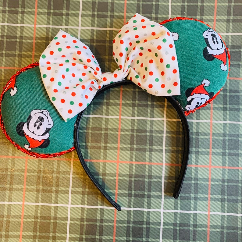 Mickey Mouse Santa ears!