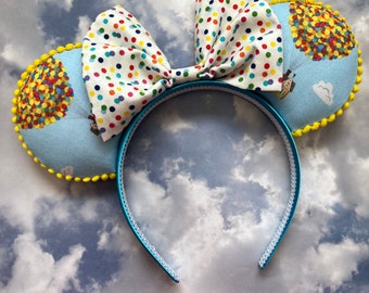 Up Balloon House Mouse Ears Headband - Adventure is Out There