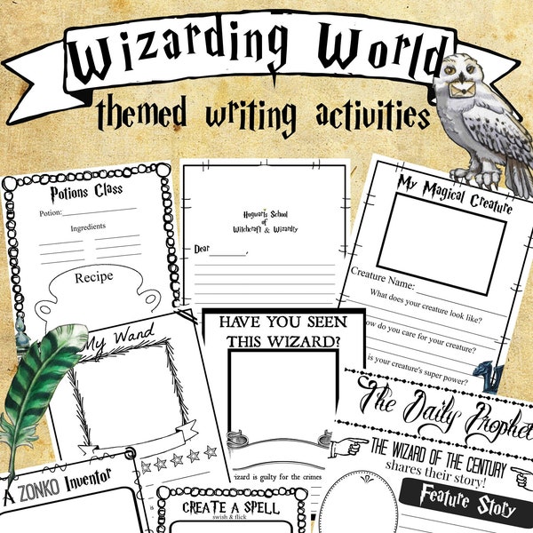 Wizarding Writing Activities and Prompts (Wizards, Wizarding World, Potter)