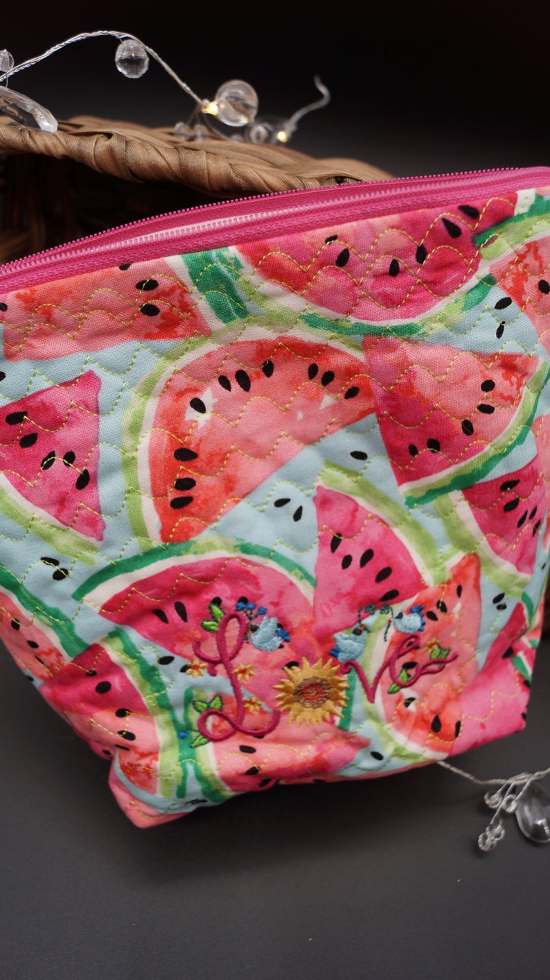 Quilted make up bags