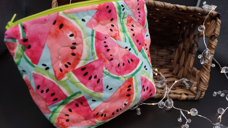 Quilted make up bags