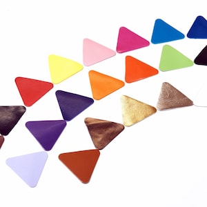 Leder Dreieck Formen - in verschiedenen Größen und Farben! Perfekt für Bastel-, Scrapbooks und Schmuck! Leder-Stanzdesigns