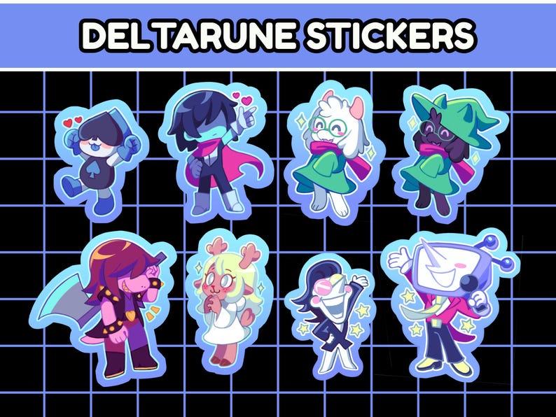 Deltarune Vinyl Stickers - Etsy