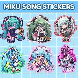 Adesivi delle canzoni di Miku (1)