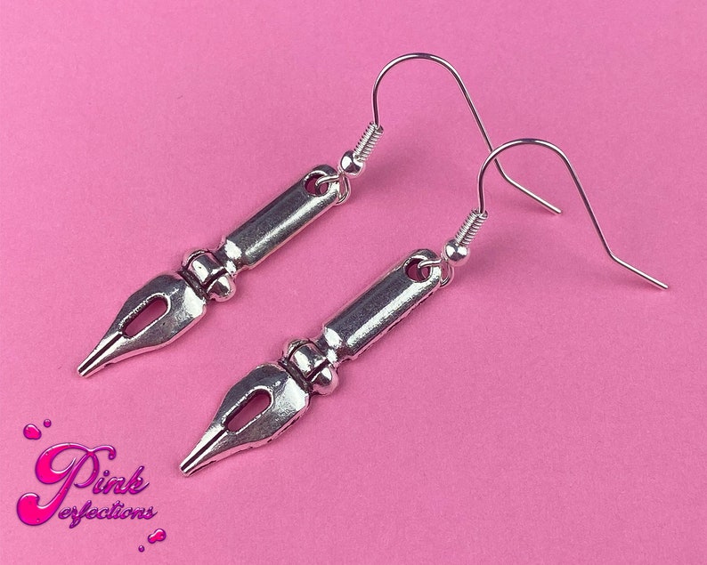 Calligraphy Earrings Calligraphy Pen Earrings