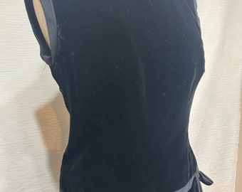 1960’’s Black velvet A-line dress