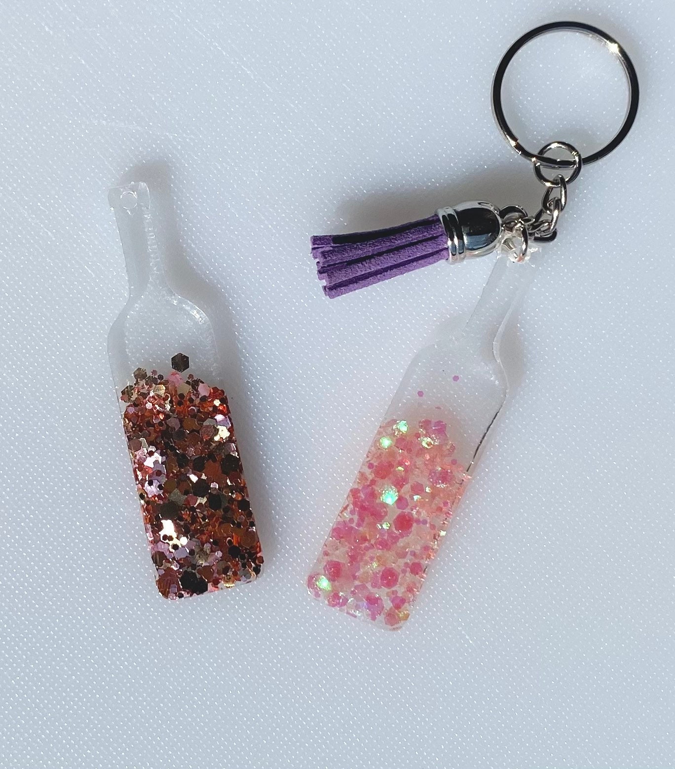 Wine bottle charm wine bottle keychain Etsy
