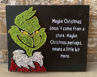 The Grinch String Art