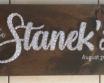 Name String Art 24x12