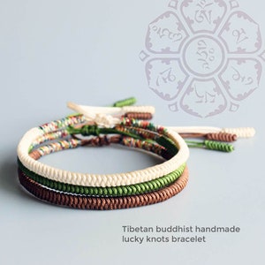 Zen Brave Tibetan Handmade Lucky Rope Knots Bracelet, braided, Meditation, Yoga, Chakra, his and hers bracelet soulmate
