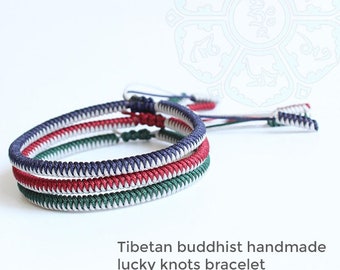 Zip Zap mix Tibetan Handmade Lucky Rope Knots Bracelet, braided, Meditation, Yoga, Chakra, Men Women, soulmate, his and hers bracelet