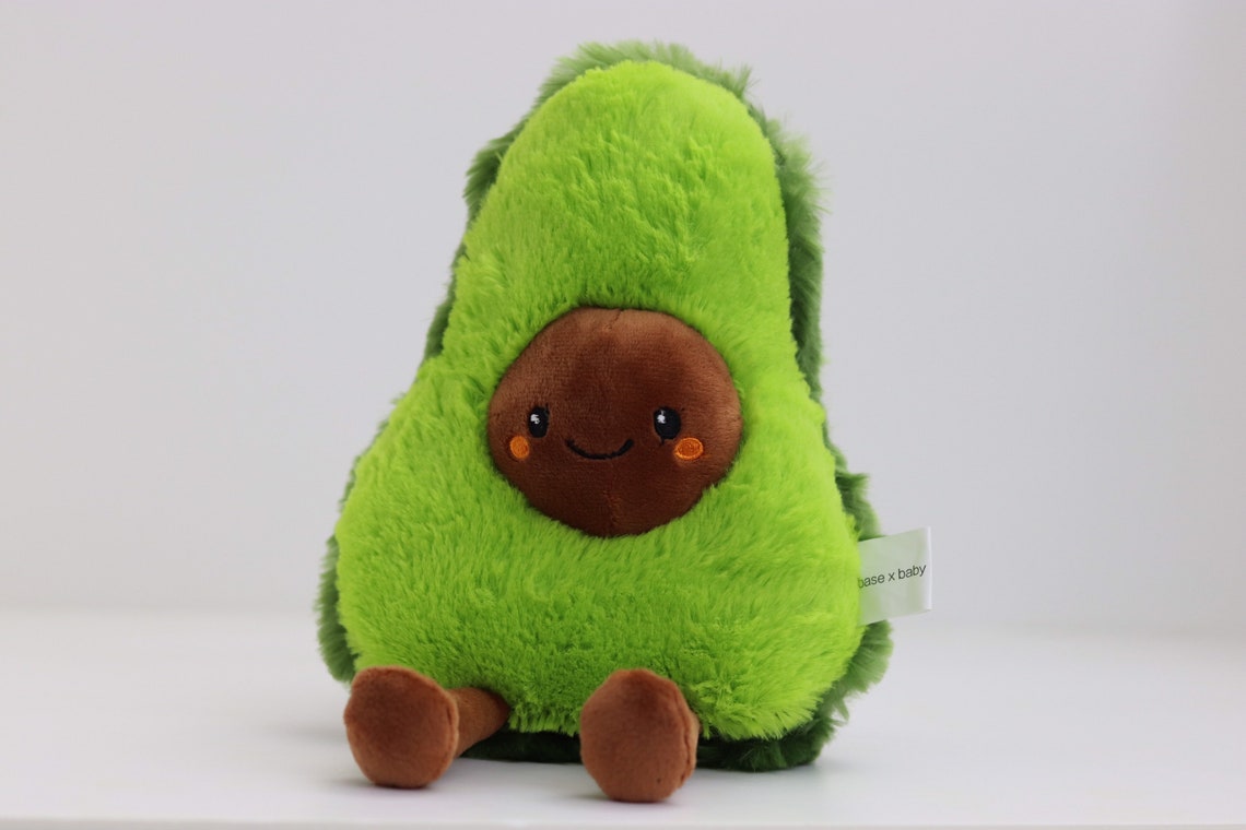 Set of 2 FREE SHIPPING Baby Gift Avocado Stuffed Toy Hey Bear Etsy
