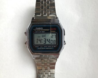 casio 593 a159w stainless steel back water resistant japan dh