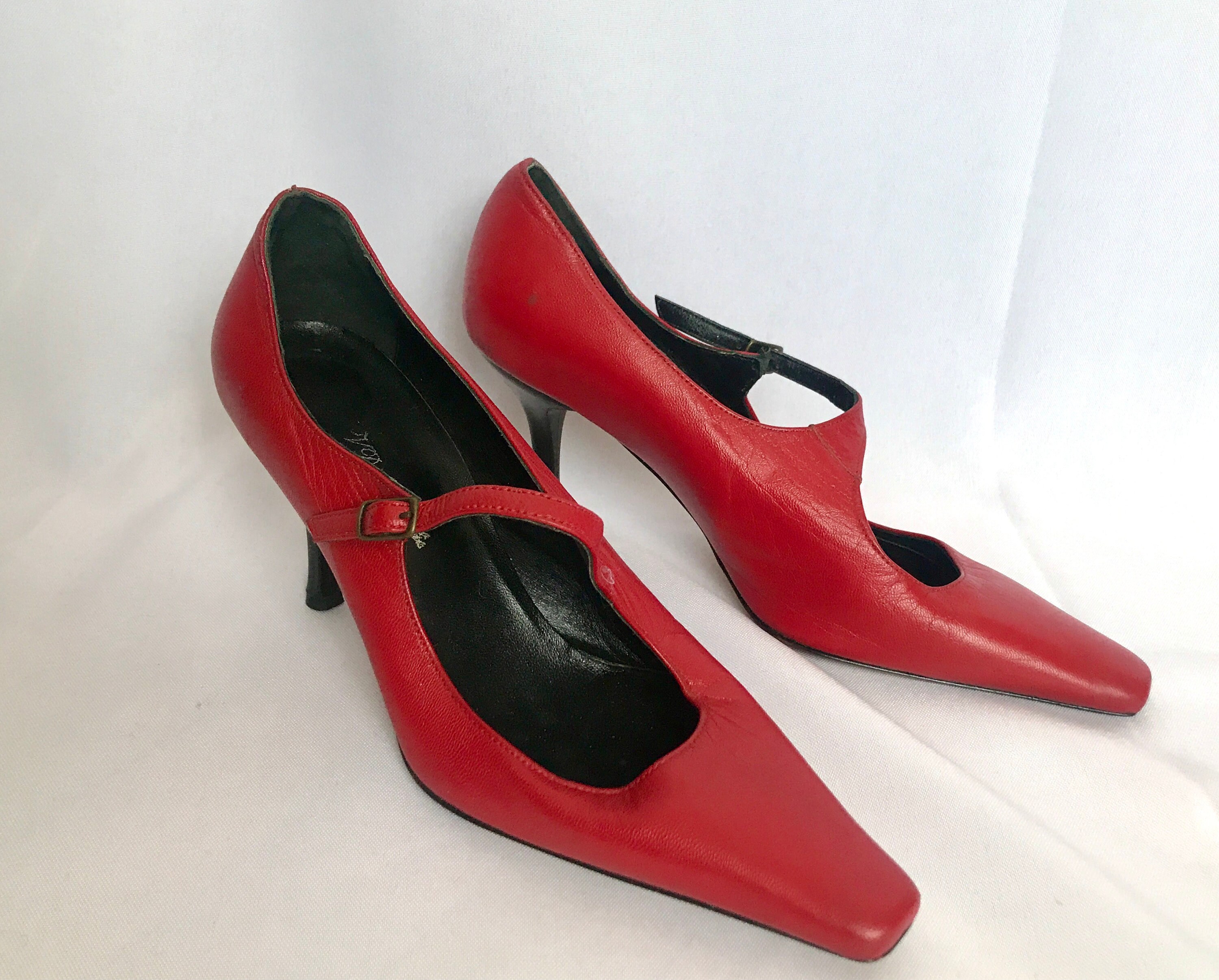 bright red high heels