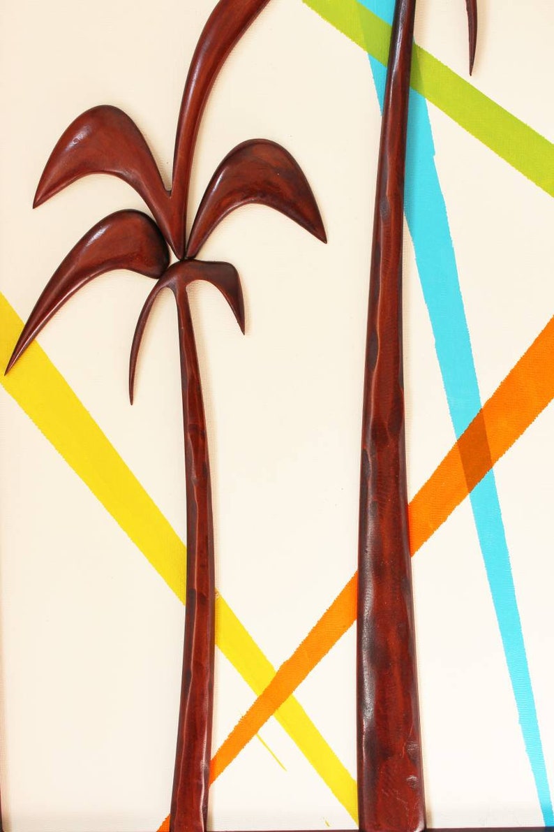 Palm Tree Wall Art Decorative Wall Panel Wood Wall Etsy