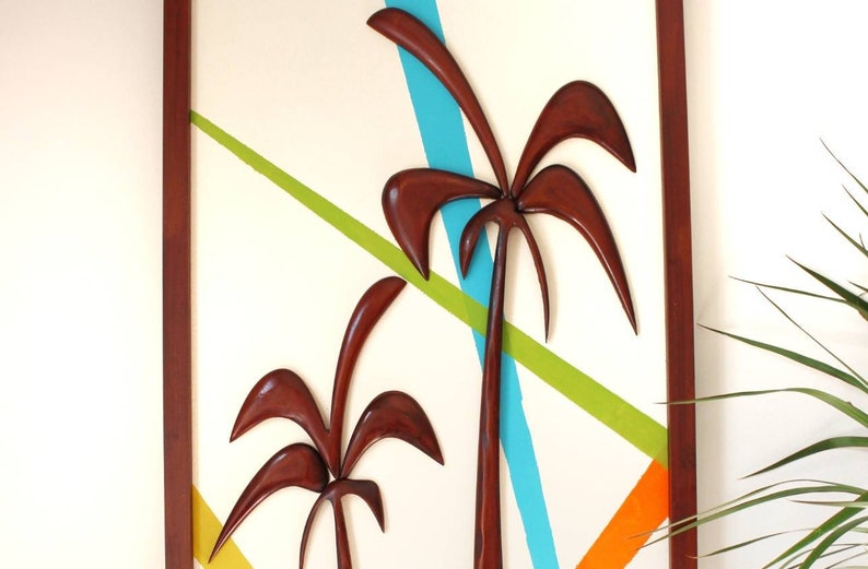 Palm Tree Wall Art Decorative Wall Panel Wood Wall Etsy