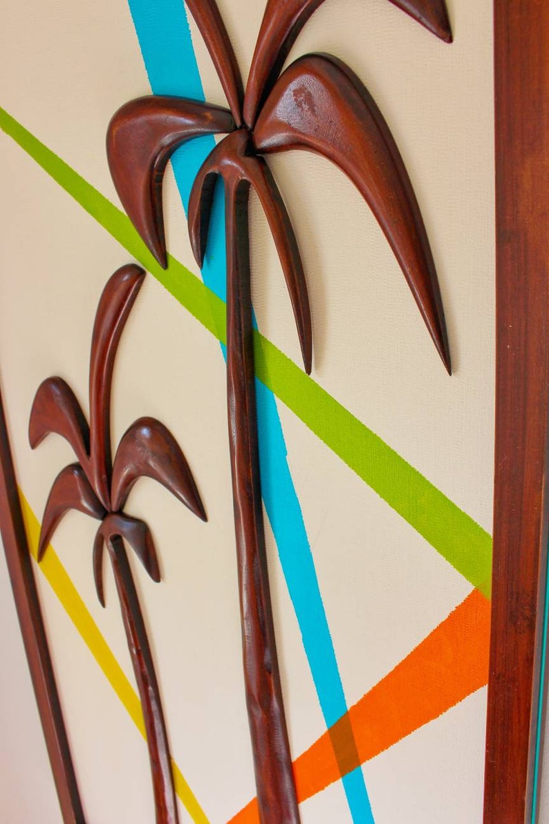 Palm Tree Wall Art Decorative Wall Panel Wood Wall Etsy