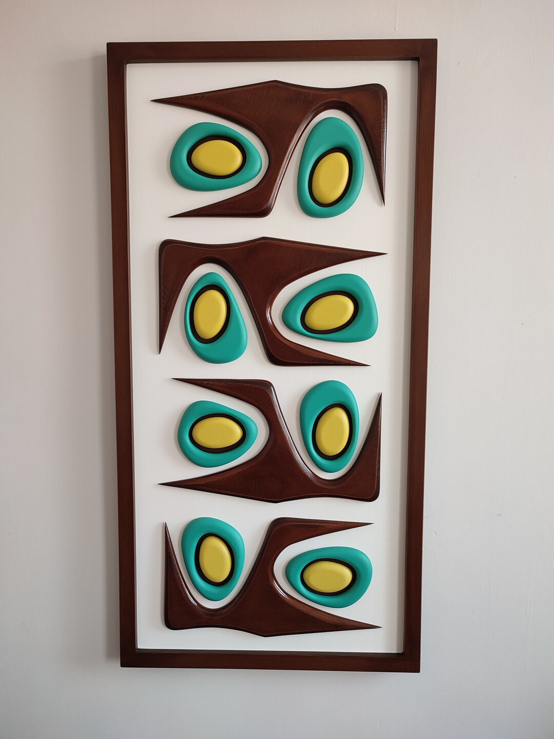 Mid Century Modern Wood Wall Art - Etsy