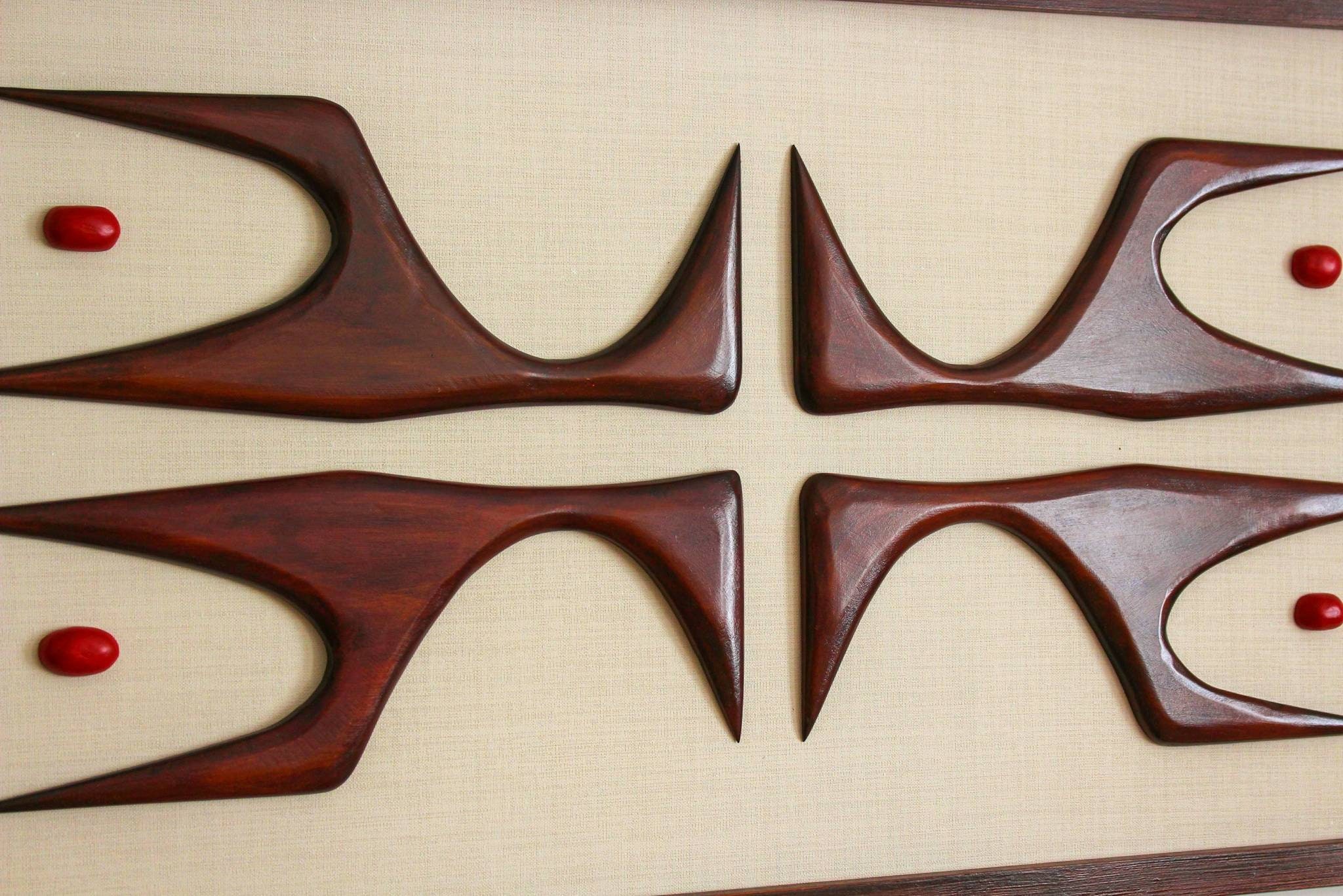 Mid Century Modern Wood Wall Art: Tribal 3D Sculpture - Etsy