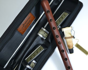 Armenian apricot DUDUK professional complete with 2 reeds + leather case