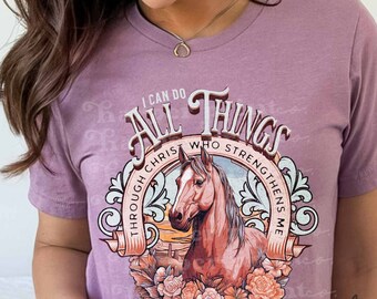 I Can Do All Things Through Christ PNG Christian Sublimation Designs Downloads Bible Verse png Christian Clipart DTF Transfers Trendy no svg