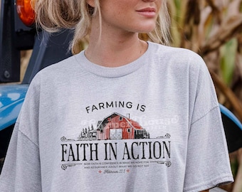 Farming Png Women in Agriculture Shirt Designs Faith Png Barn Png Vintage Farmer Sublimation Designs Christian DTF Transfers Farmer Gifts