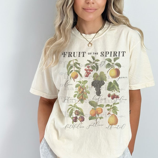 Fruit of the Spirit PNG Christian Sublimation Designs Downloads Christian PNG Files for Sublimation DTF Transfers Faith Jesus Tshirt Design